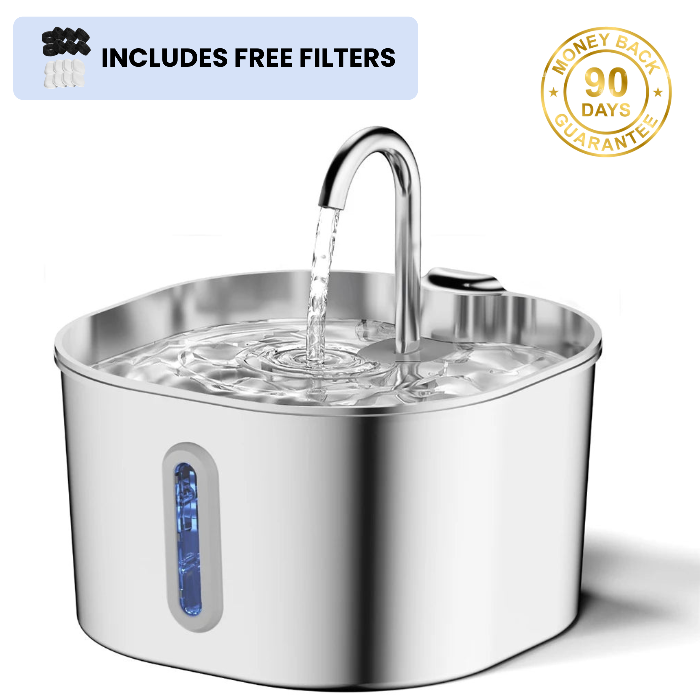Fuente de Agua de Acero Inoxidable Pawnita