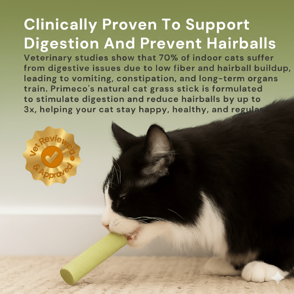 Primeco™ cat grass teething stick